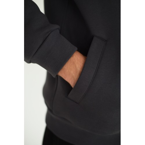 Худи мужская в цвете графит " Зубр"