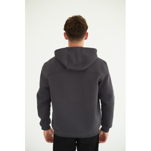 Худи мужская в цвете графит " Зубр"