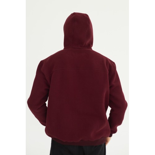 Худи мужская в бордовом цвете "Зубр"