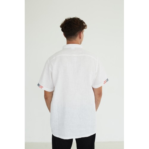 Вышиванка в белом цвете " Дерево жизни"