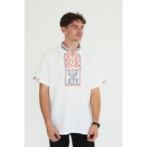 Вышиванка в белом цвете " Дерево жизни"